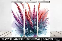 Glossy Floral Insertions Tumbler Art Product Image 2