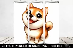 Colorful Shiba Inu Tumbler Product Image 2