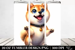 Colorful Shiba Inu Tumbler Product Image 2