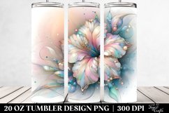Shiny Pastel Petunia with Metallic Insertions 20 Oz Tumbler Product Image 2