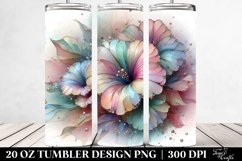 Shiny Pastel Petunia with Metallic Insertions 20 Oz Tumbler Product Image 2