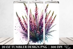Glossy Floral Insertions Tumbler Art Product Image 2