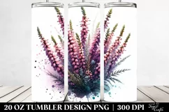 Glossy Floral Insertions Tumbler Art Product Image 2
