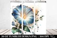 Shiny Floral Splash Tumbler Art Product Image 2