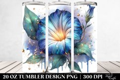 Shiny Floral Splash Tumbler Art Product Image 2