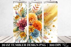 Colorful Bouquet Gold Foil | 20 Oz Tumbler Product Image 2