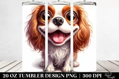 Colorful Cavalier King Charles Spaniel Tumbler Product Image 2