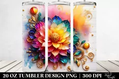 Colorful Marigold | 20 Oz Tumbler Product Image 2