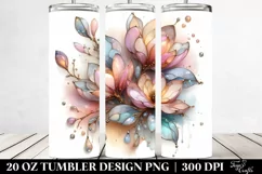 Abstract Glossy Magnolia 20 Oz Tumbler Product Image 2