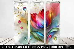 Colorful Tulip | 20 Oz Tumbler Product Image 2