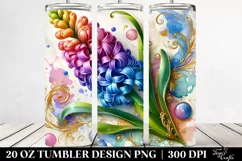 Colorful Hyacinth | 20 Oz Tumbler Product Image 2