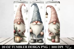 Vintage Gnome Illustration | 20 oz Tumbler Product Image 2