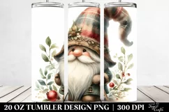 Vintage Gnome Illustration | 20 oz Tumbler Product Image 2