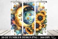 Vibrant Starry Half Moon | 20 oz Tumbler Product Image 2