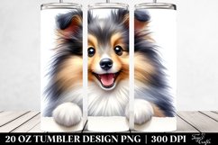 Small Baby Shetland Sheepdog | 20 oz Tumbler Product Image 2