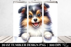 Small Baby Shetland Sheepdog | 20 oz Tumbler Product Image 2