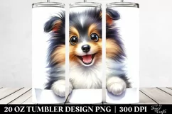 Small Baby Shetland Sheepdog | 20 oz Tumbler Product Image 2
