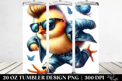 Contempt Baby Chicken with Cool Haircut | 20 oz Tumbler Product Image 2