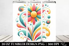 Colorful Flower | 20 oz Tumbler Product Image 2