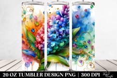 Colorful Hyacinth | 20 Oz Tumbler Product Image 2
