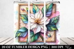 Wooden Gardenia Tumbler | 20 oz Tumbler Product Image 2