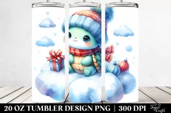 Cute Baby Turtle Winter | 20 oz Tumbler Product Image 2