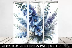 Shiny Delphinium | 20 Oz Tumbler Product Image 2