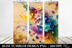 Colorful Delphinium | 20 Oz Tumbler Product Image 2