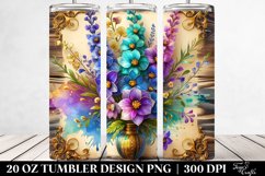 Colorful Delphinium | 20 Oz Tumbler Product Image 2