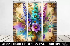 Colorful Delphinium | 20 Oz Tumbler Product Image 2