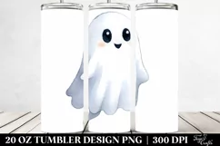 Funny Ghost Halloween Clipart 20 Oz Tumbler Product Image 2