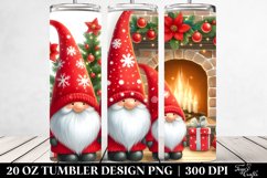 Christmas Gnomes by Fireplace Clipart Product Image 2