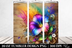 Wooden Morning Glory Splash | 20 Oz Tumbler Product Image 2