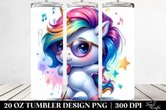 Cute Baby Unicorn Dancing 20 Oz Tumbler Product Image 2