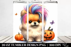 Enthusiastic Pomeranian 20 Oz Tumbler Product Image 2