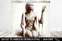 Simple Mummy Art | 20 oz Tumbler Product Image 2