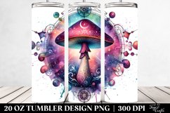 Magical Celestial Mushroom in Vibrant Colors, Transparent 20 Product Image 2