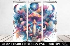 Magical Celestial Mushroom Clipart 20 Oz Tumbler Product Image 2