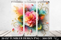 Plant Tumbler, 20 oz Skinny Tumbler Wrap Product Image 3