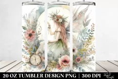 Washed Watercolor Boho Fairy | 20 oz Tumbler Product Image 2