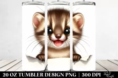 Colorful Marten Peekaboo | 20 Oz Tumbler Product Image 2