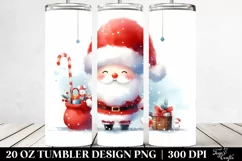 Cute Vibrant Santa | 20 oz Tumbler Product Image 2