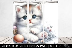 High Detail Baby Cat Watercolor | 20 oz Tumbler Product Image 2