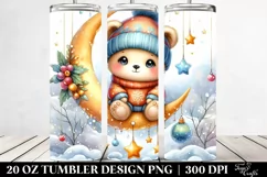 Vibrant Baby Bear Winter Moon | 20 oz Tumbler Product Image 2