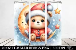 Vibrant Baby Bear Winter Moon | 20 oz Tumbler Product Image 2