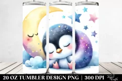 Colorful Baby Penguin Sleeping | 20 Oz Tumbler Product Image 2