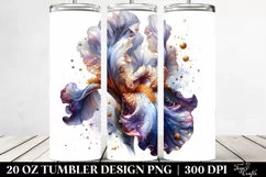 Glossy Iris with Golden Insertions | 20 Oz Tumbler Product Image 2