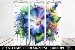 20 Oz Tumbler Sublimation | Glossy Morning Glory Material Product Image 2