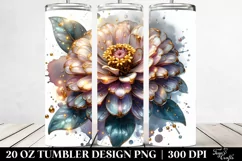 20 Oz Tumbler Sublimation | Shiny Zinnia Material Small Product Image 2