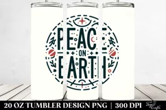 Simple Christmas Peace on Earth | 20 oz Tumbler Product Image 2
